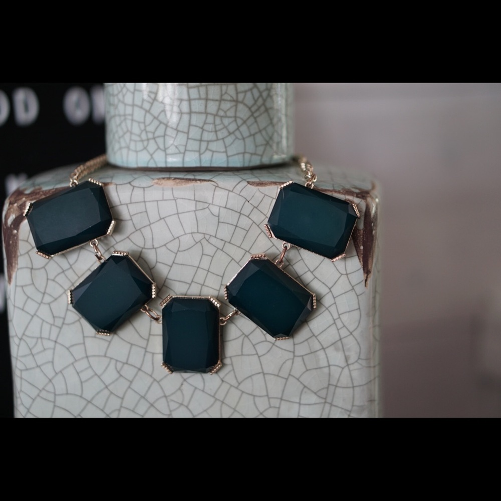 Emerald Green statement necklace